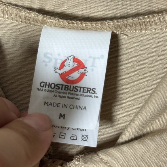 Ghostbusters Spengler Costume Boys Medium Spirit Halloween Jumpsuit 2024‎ Beige - Picture 6 of 7